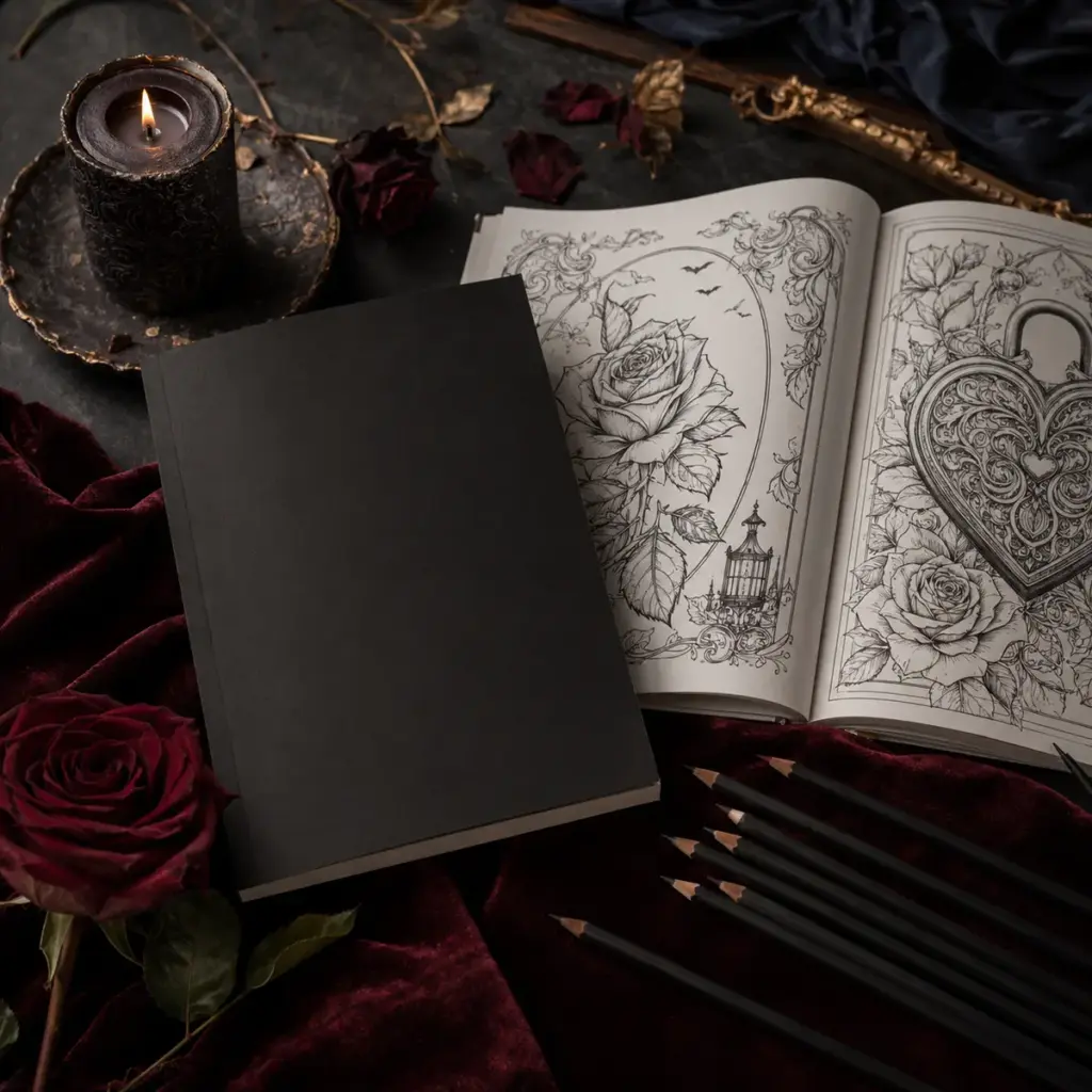 Ausmalbuch Dark Romance